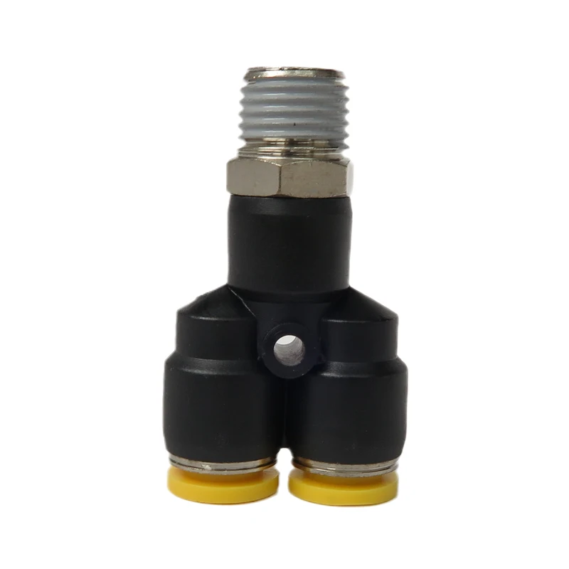 6mm Male Thread Y Shaped One Touch Pneumatic Fitting Connector PWT-R Pipe Hose Fittings