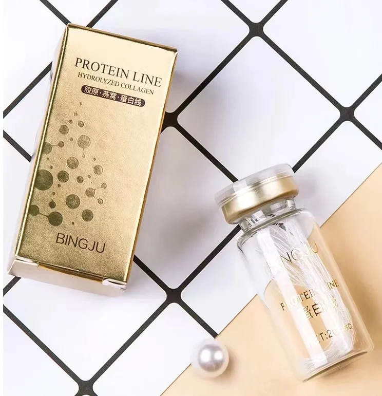 Wholesale Gold Protein Peptide Line Carving Facial  Beauty Salon Set Box Facial Thread Lift