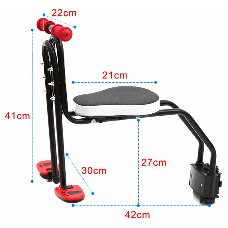Bike Accessories Kids Mountain Road Bicycle Seat Safety Front Rear Folding Pedal MTB