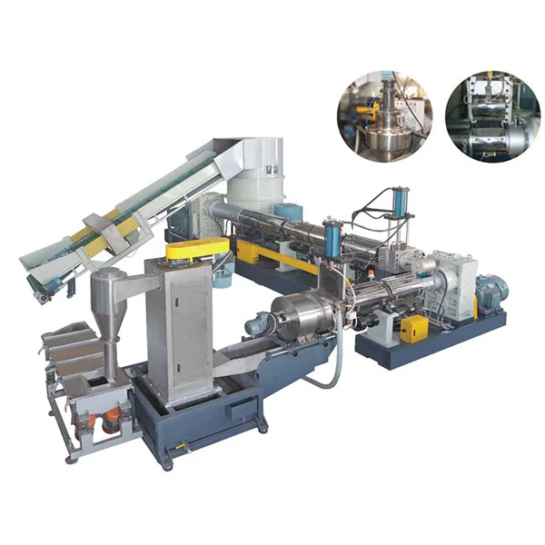 Waste Granulator Recycled Plastic Granules Machine For Bottle Flakes