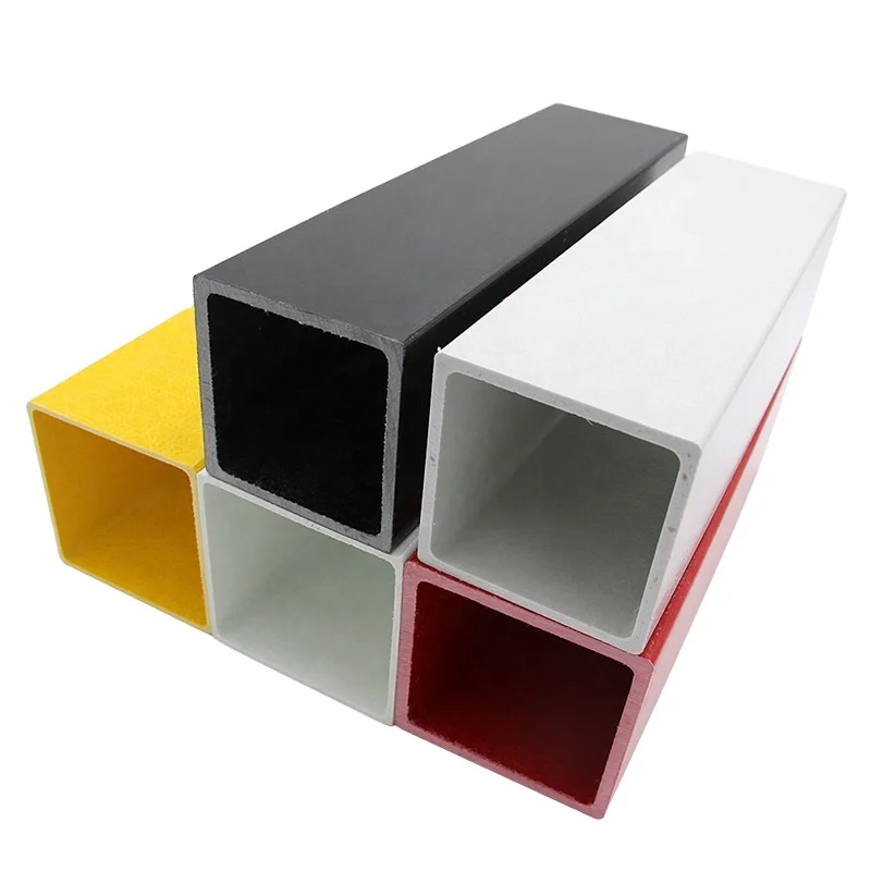 FRP pultruded Стекловолоконный профиль прямоугольные квадратные трубы из стекловолокна