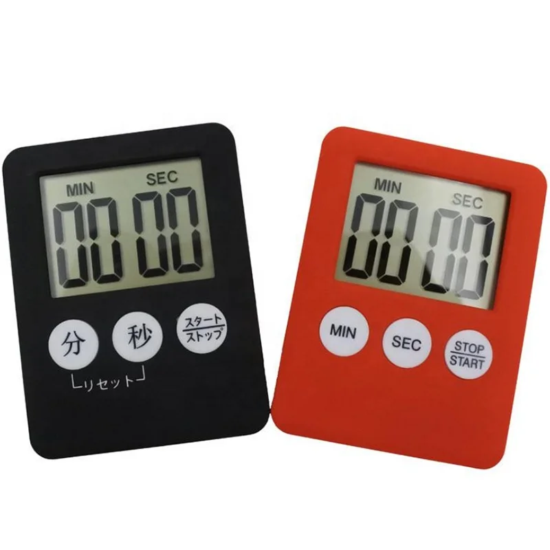 
LCD Cooking Count Up Countdown Alarm Magnet Sticker Digital Kitchen Timer 