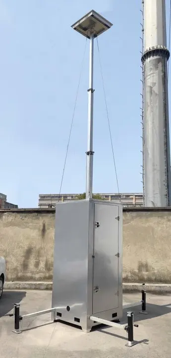 New arrival portable surveillance tower mobile cctv tower for outdoor use