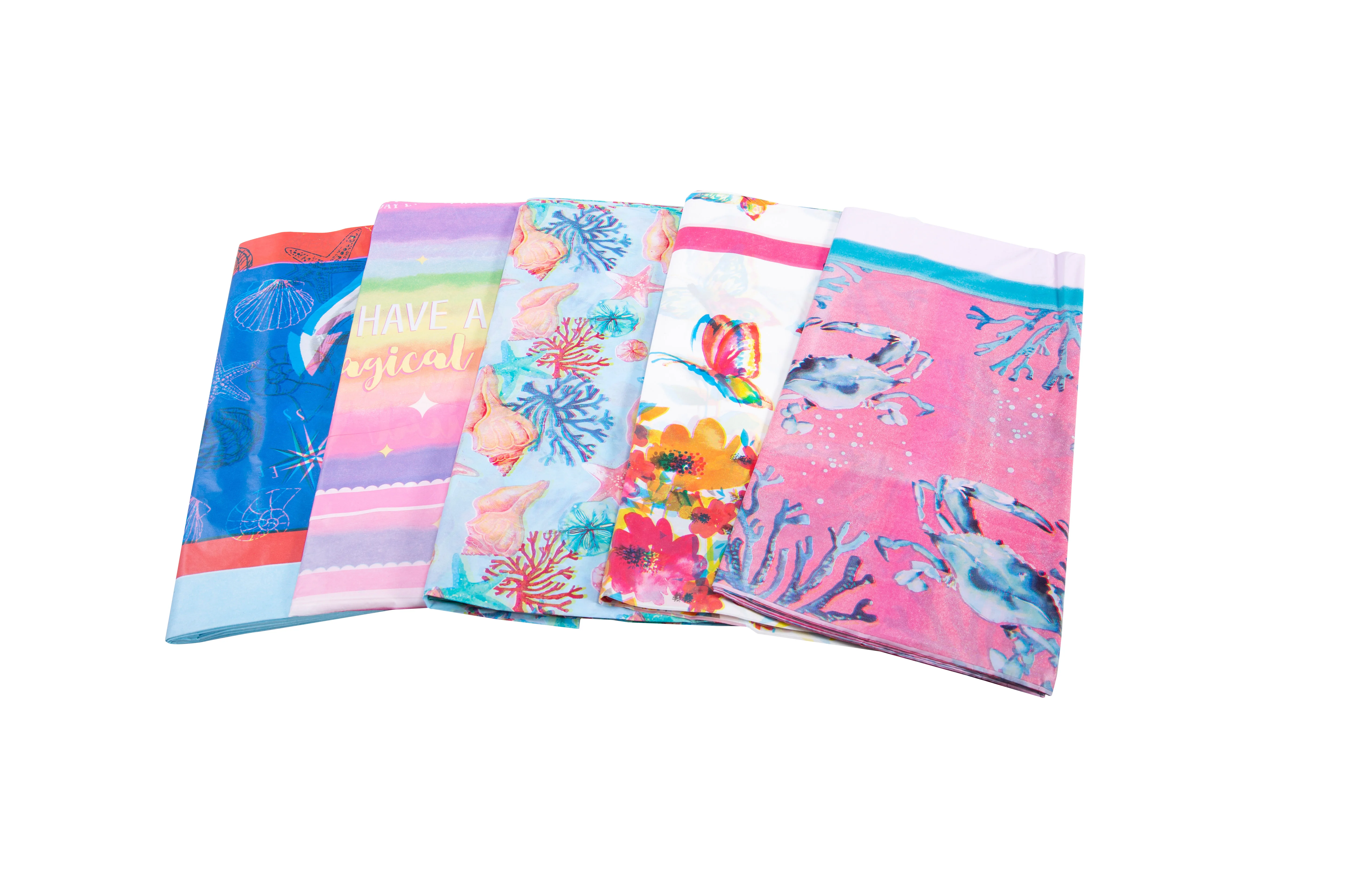 New Customizable PVC/EVA waterproof printed plastic table cloth roll