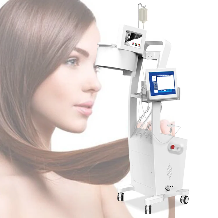 Hair Salon Machine Scalp Analysis 650nm Red Light Therapy Hair Laser Growth Treatment Hair Restoration Machine