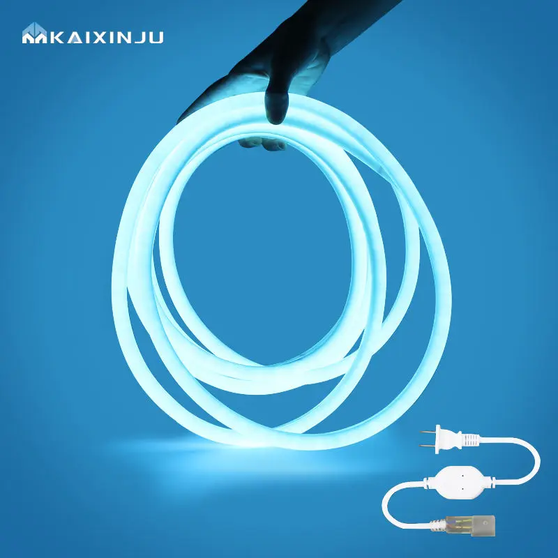 Rgbw Flex Rgb Thick High Voltage Ice Blue Light Flexible Strip Waterproof Led Neon Flex Light