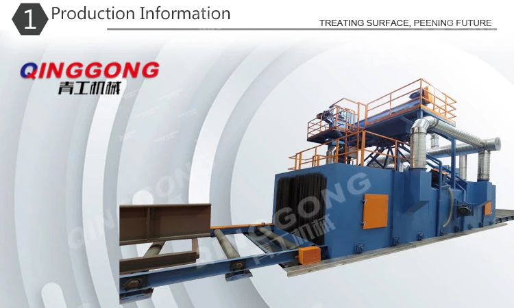 automatic steel structural shot blasting machine manufacturers abrasive blasting equipment