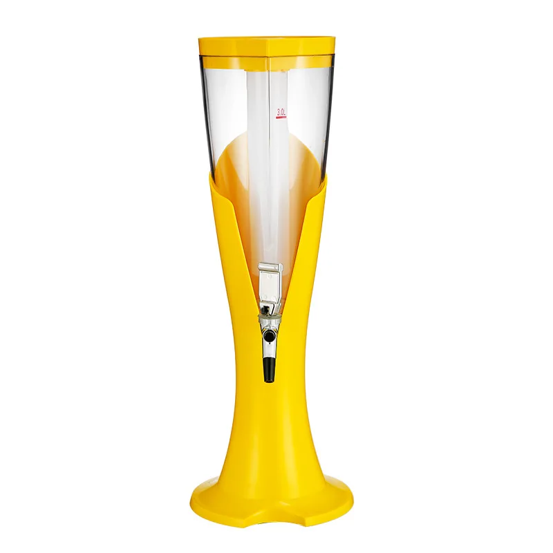 Custom 1.5L 2L 3L Portable Juice Beverage Drink Tower Tap Keg Automatic Electric Beer Dispenser with Led Light