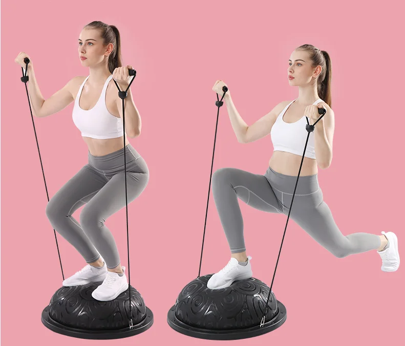 
2021 new hot yoga inflatable hemisphere fitness wave speed training balance ball 