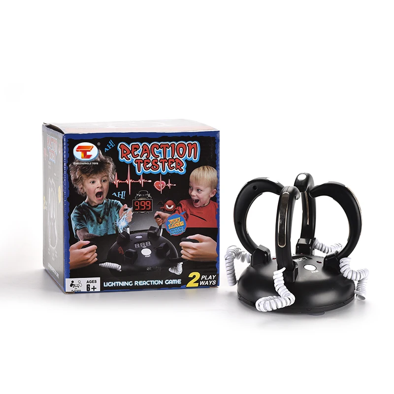 Electric Shock Children Boys And Girls Truth Game Toy Lighting Reaction Tester Game Prank Toys Jokes For 2 Play Ways