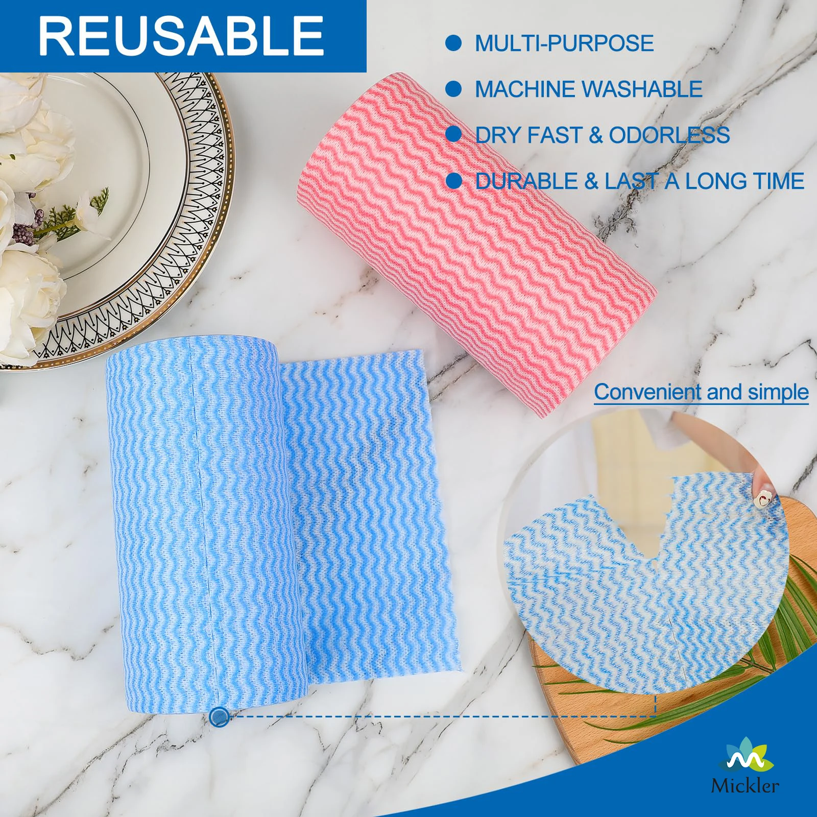Disposable Wipes Tissue Kitchen Nonwoven Oil Absorbing Glasses Cloth Roll Industrial Cleaning wipes