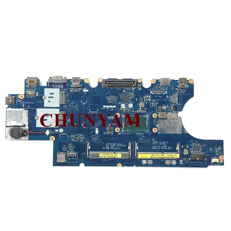 laptop motherboard CN-0W4CTJ W4CTJ ZAM80 LA-A911P i5-5300U Processor for e5550