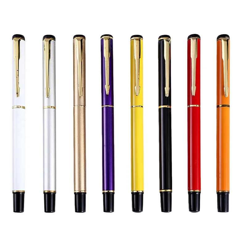 Luxury Metal Ballpoint Pen Custom Logo and Company Name for Office School Student Stationery in Gift Box Gel Pens