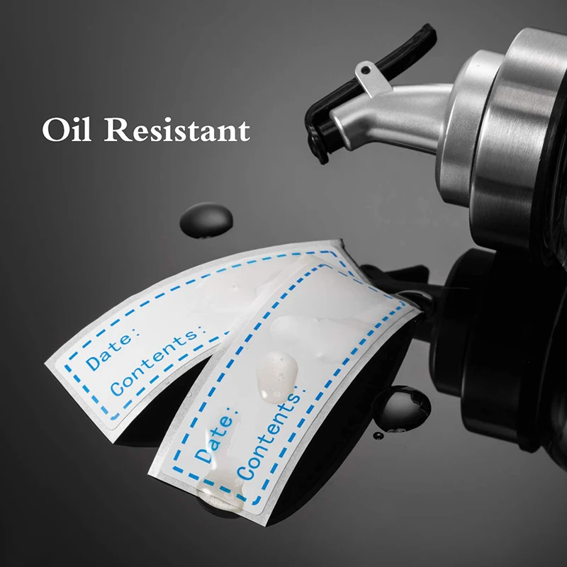 2021 New Arrival Self Adhesive Removable Freezer Refrigerator Food Storage Container Paper Sticker Labels