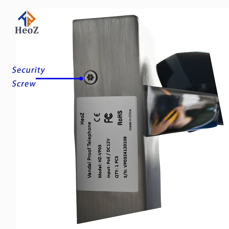 Armored Vandal Proof Industrial Public Metal Telephone Handset Emergency Sip SUS304 Steel Jail 4G Call Telephone For Prison