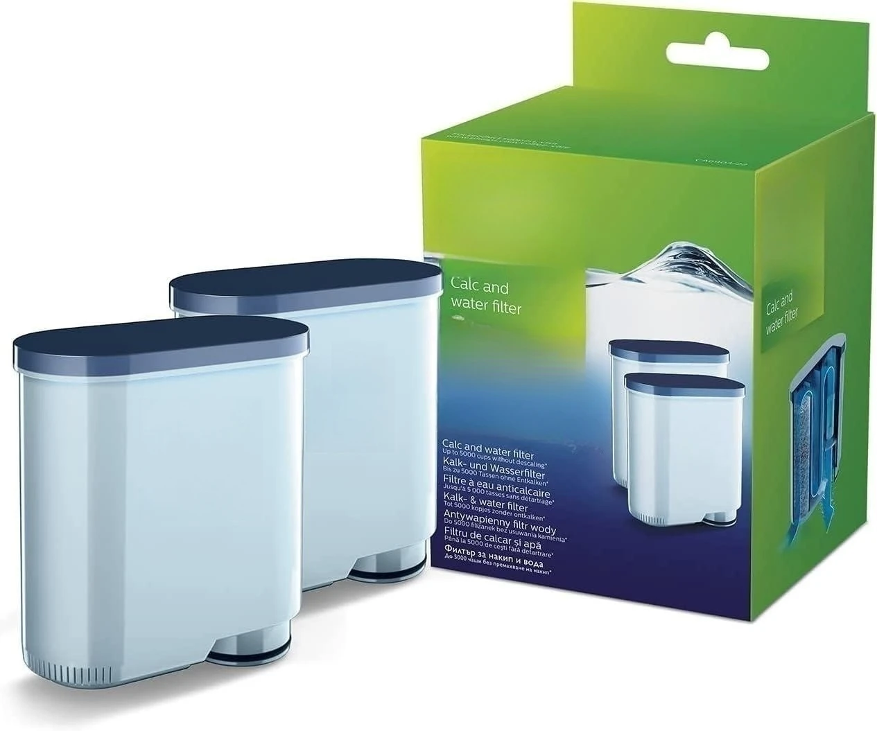 Coffee Machine Filter Softener Water Filter No Descaling up to 5,000 cups Reduces Formation of Limescale