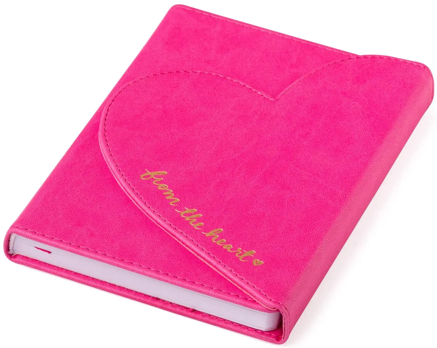 Custom Hardcover Notebook portable Journal  Love Notebooks With Magnetic Heart Flap