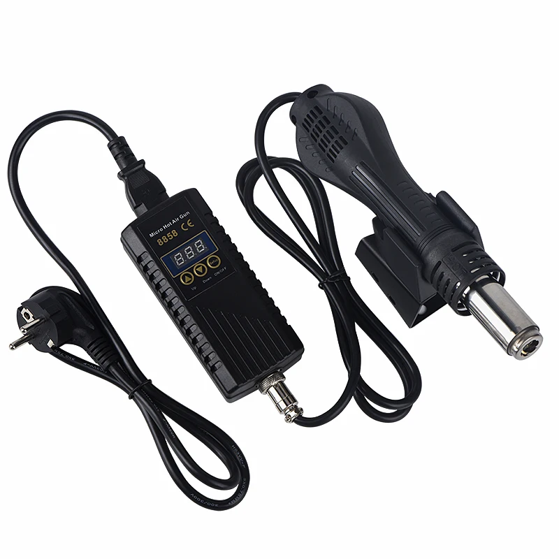 LED Digital Hair dryer for soldering 750W Heat Gun welding repair tools Hot air gun 8858 Micro Rework soldering station