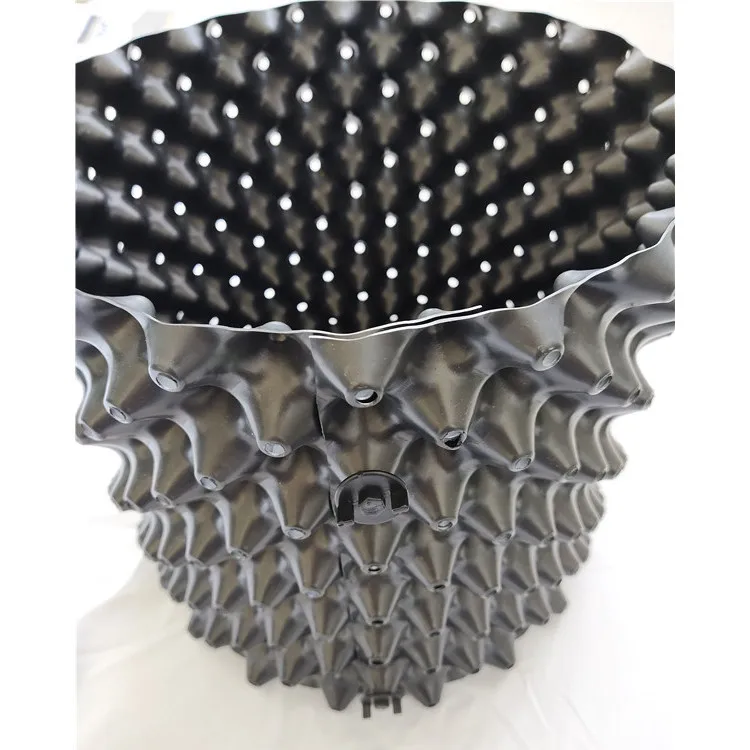 Plastic Greenhouse Root Air Pruning Pots Root Control Pots 5 Gallon Black Plastic Large Pots For Plants Outdoor