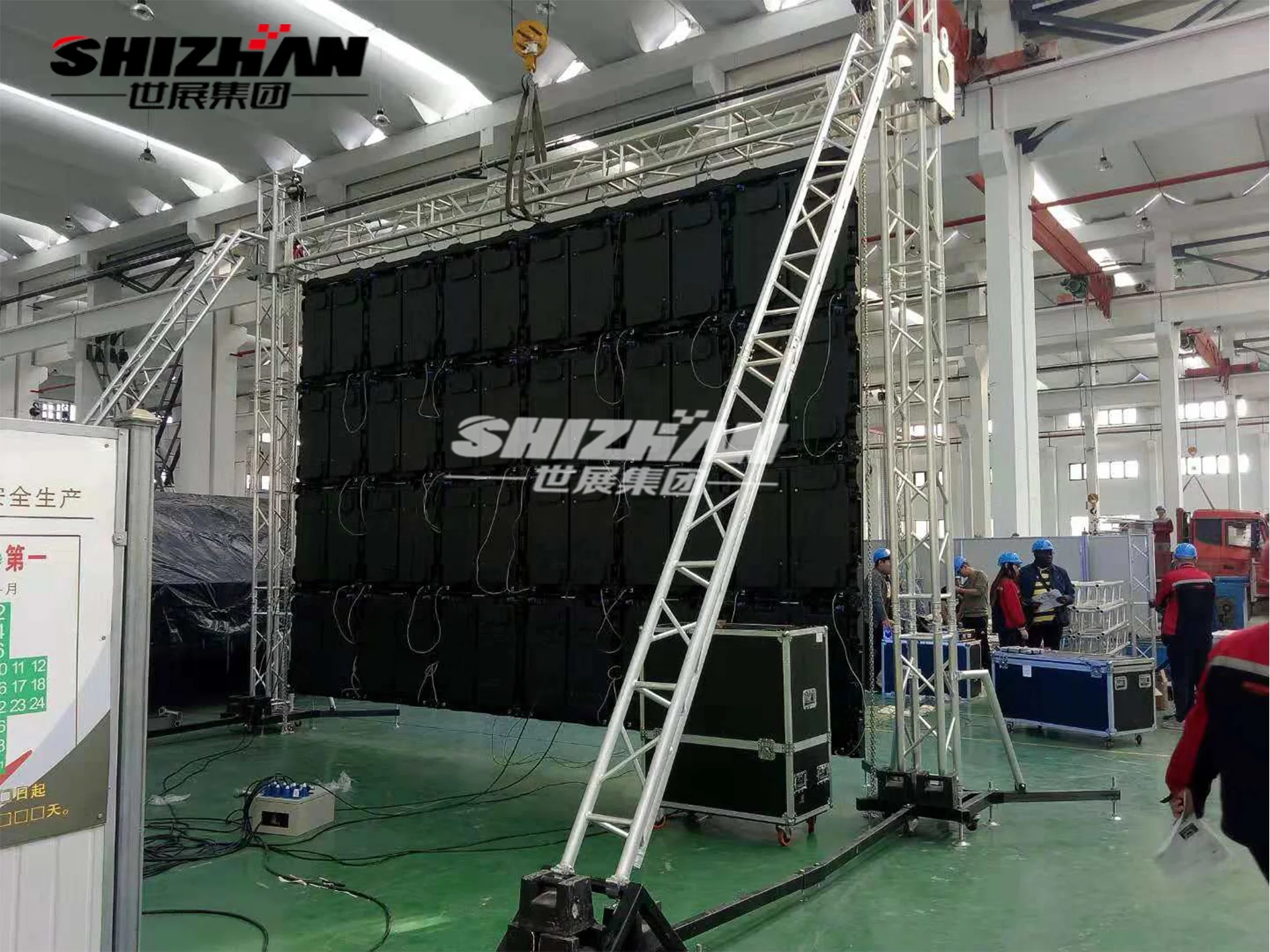 Outdoor 12 Inch Aluminum Lighting Truss Stand System With LED Screen