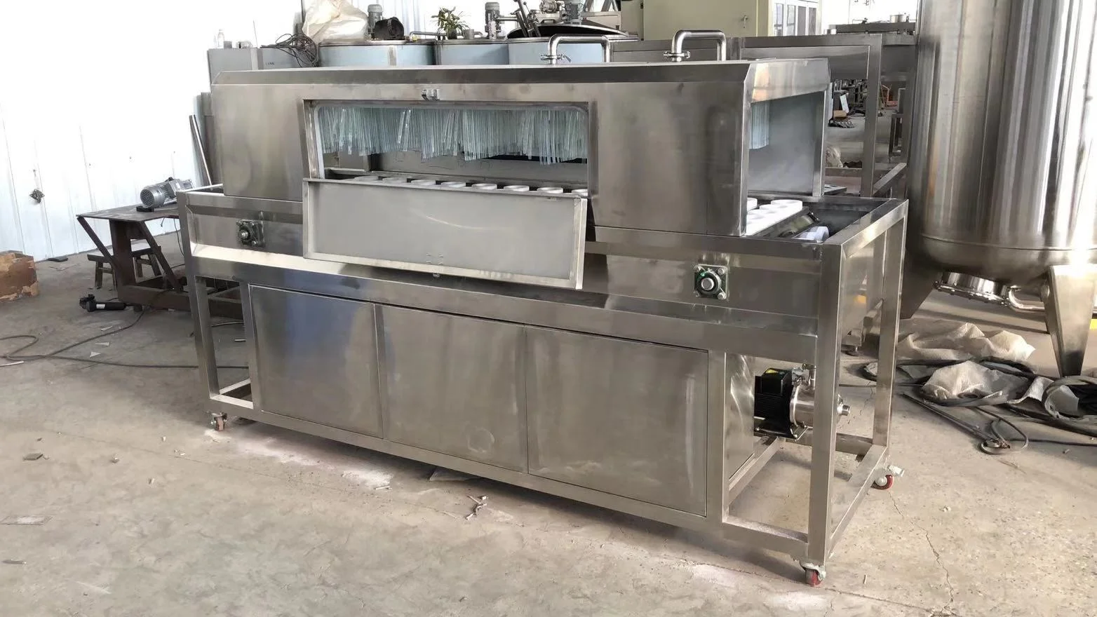 Semi-automatic glass bottle plastic disinfection machine/cleaning equipment/sterilization