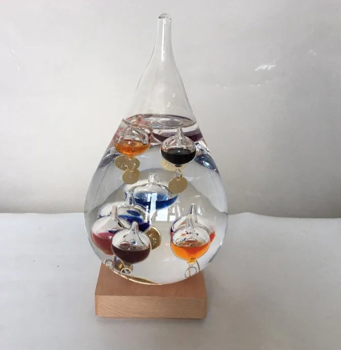 Стеклянный термометр Galileo с особой формой капли воды