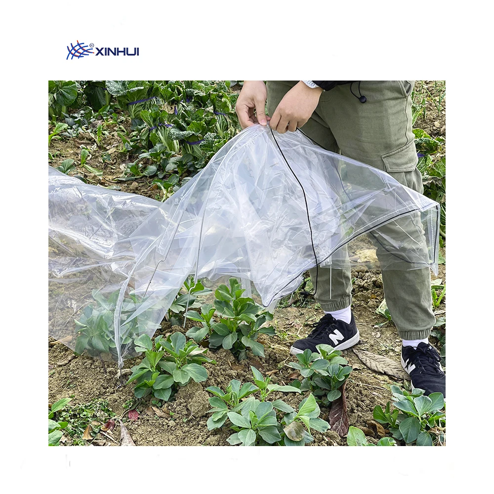 Горячая Распродажа, пластиковая легкая туннельная теплица для сада