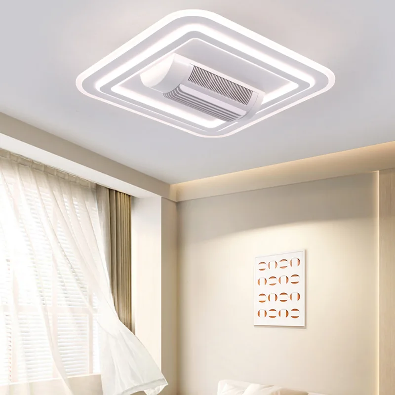 Full spectrum smart home silent bladeless fan light four generations of wind directional regulation bladeless fan light