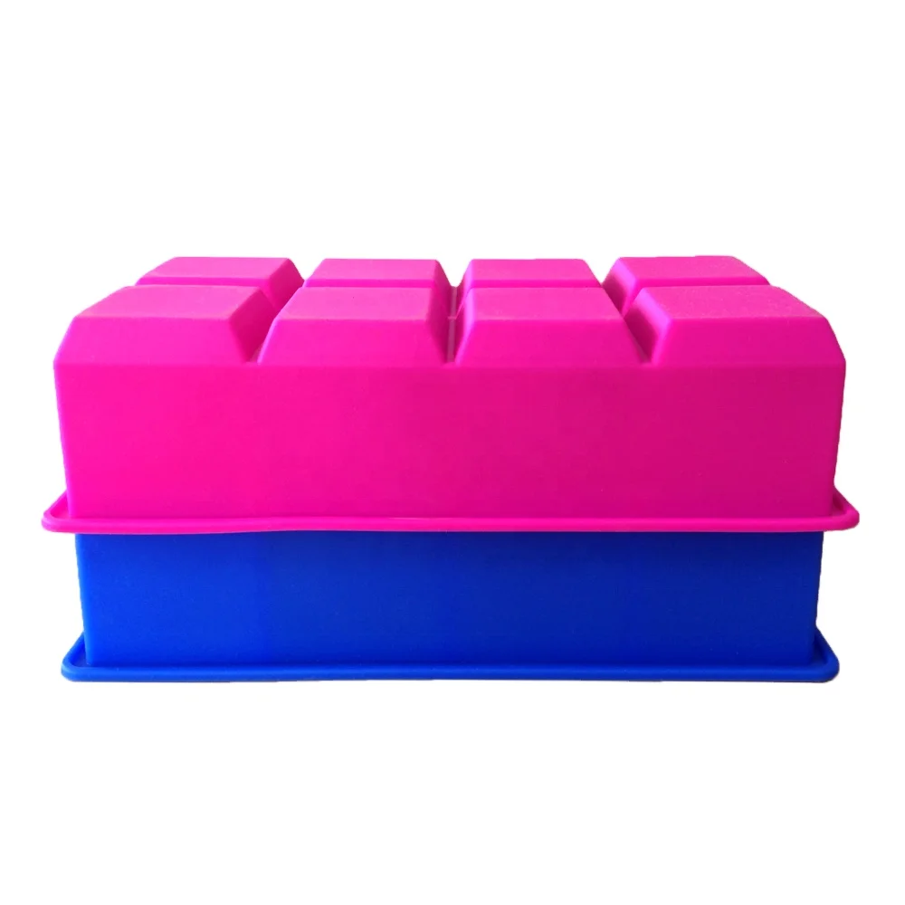 Custom Logo silicone Ice Cube Tray With 8 Cavity Ice Cream Mold