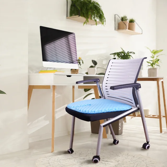 Gel Seat Pad Breathable Egg Support Honeycomb TPE Seat Cushion Home Office Chair Cushion Breathable Cool Square Cushion 1kg