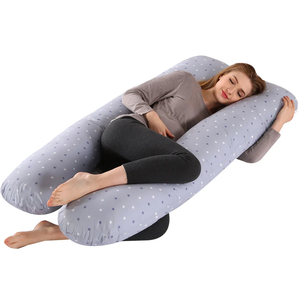 Pregnant Women Sleeping Support Back Hips Legs Belly Pregnancy Pillow Velvet