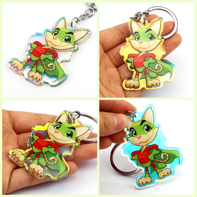 Customized   No Moq Blank Keyring Key Chain  Lighter Offset Printing Acrylic Keychain