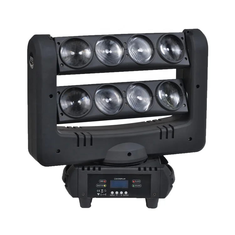 Moving head beam lights 8*10-watt LED rgbw 4in1 effect spider light for bars club stage event