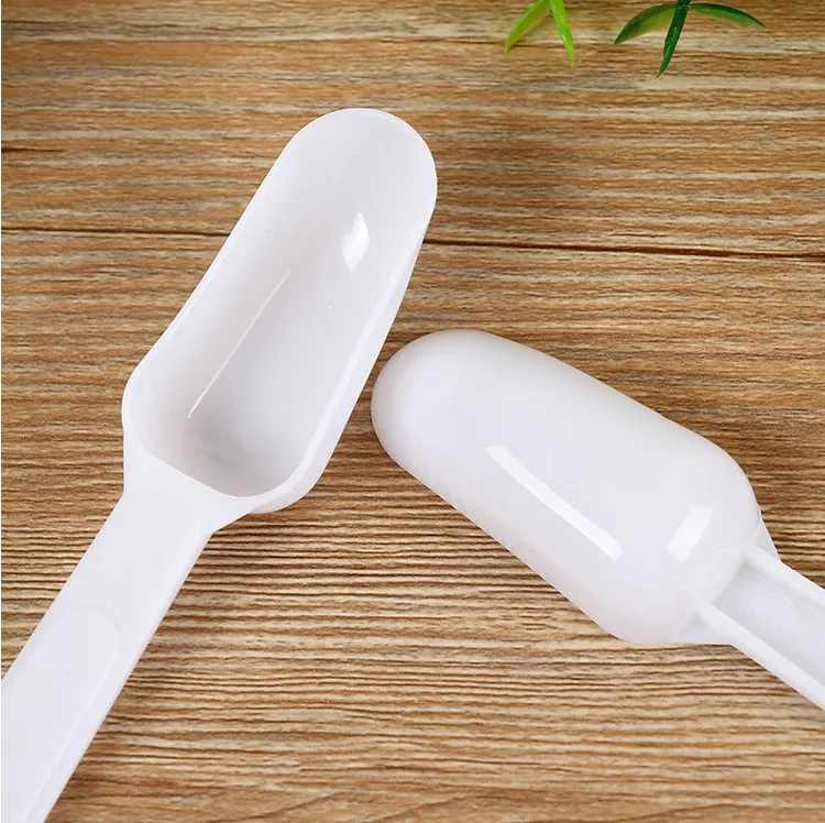 Free shipping plastic coffee bean measuring scoop protein 5g milk powder spoon manufacture sales