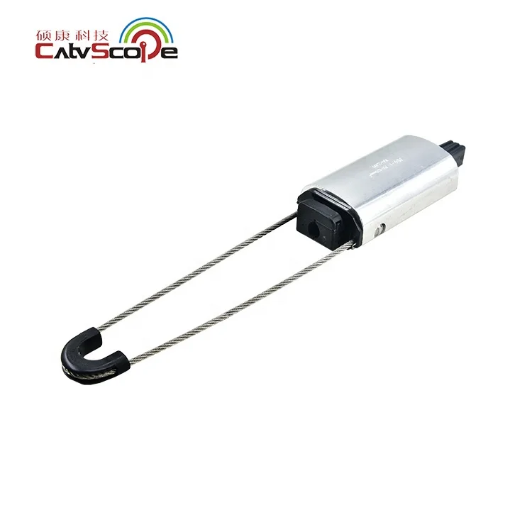 CATVSCOPE PA-1500 FTTH Figure 8 Fiber Optical Cable Low Voltage ABC ADSS Self Adjusted Aerial Anchor Tension Clamp