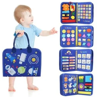 Sensory Toddler Felt Busy Board Diy Customise Baby Educational Kids Montessori Toys Felt Busy Board