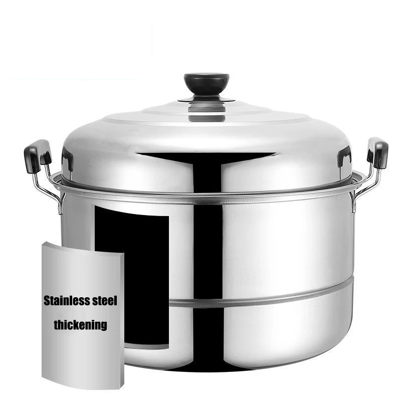 2 layer cooking steamer stainless steel food steamer steamer pot with lid