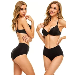 celana wanita Womens High Waisted Cotton Underwear Ladies Soft Full Seamless Underwear Breathable Briefs Panties