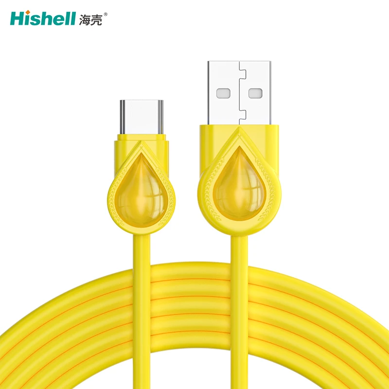 2A Fast Charging Silicone USB Data Transfer Charging Cable Cell Phone Charger Cable