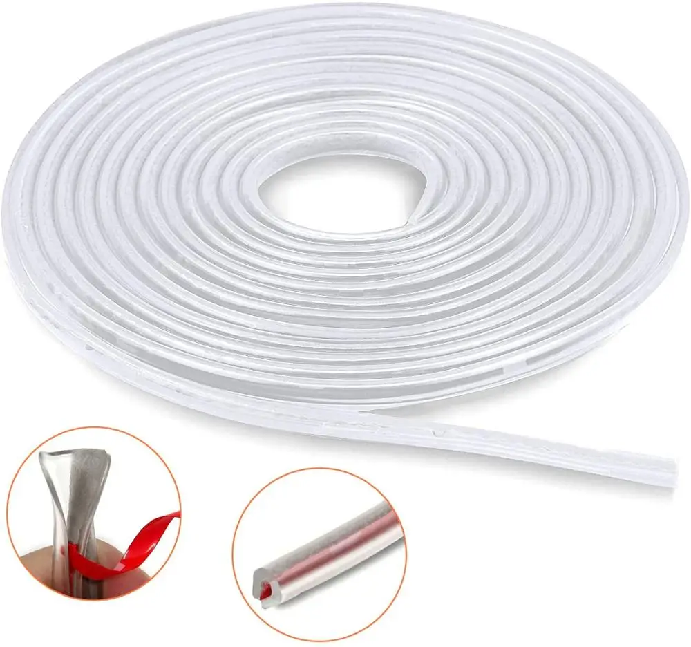 Door Edge Guard Lining Protect Trim Molding D.I.Y. U Shape Rubber Seal Protect Strip for Car Door Trunk Engine Cover