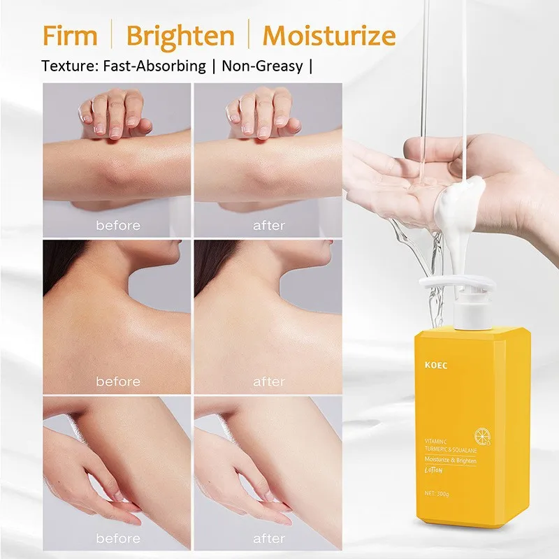 Wholesale Tumeric Vitamin C Lotion Face Cream Body Lotion Moisturizer Anti Aging Skin Care Firming Brightening Cream