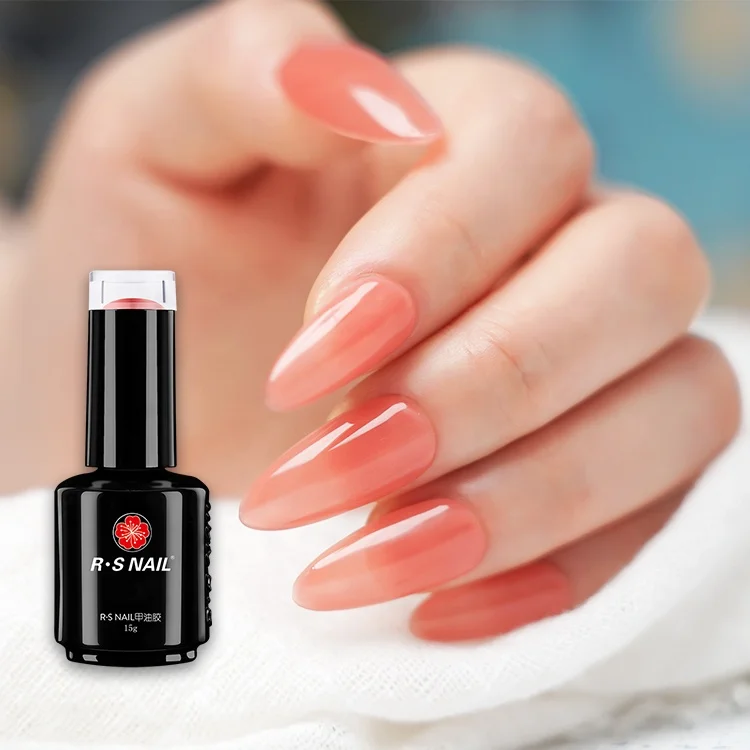RS NAIL rubber top coat nail polish Long Lasting Soak Off uv gel polish