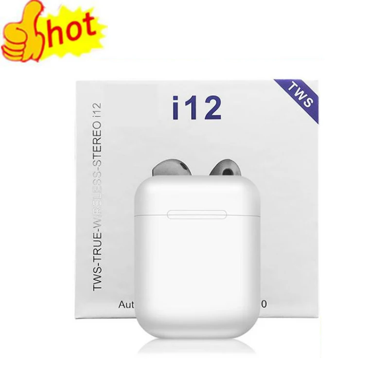  5 0 настоящие Беспроводные стереонаушники Inpods i12 12 Tws сенсорные наушники I12 водонепроницаемая гарнитура спортивные с зарядным