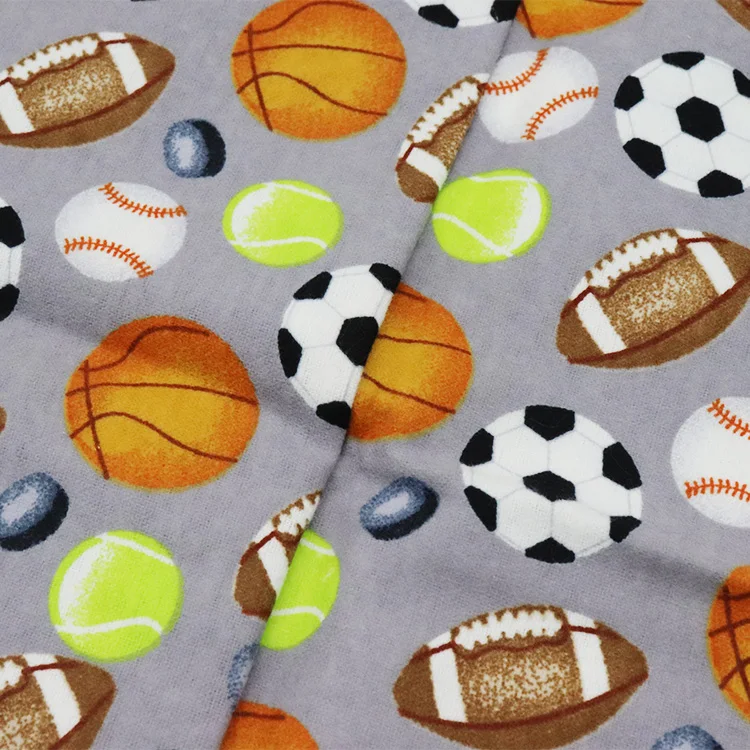 
145gsm shrink resistant printed with design 100 cotton flannel fabric 