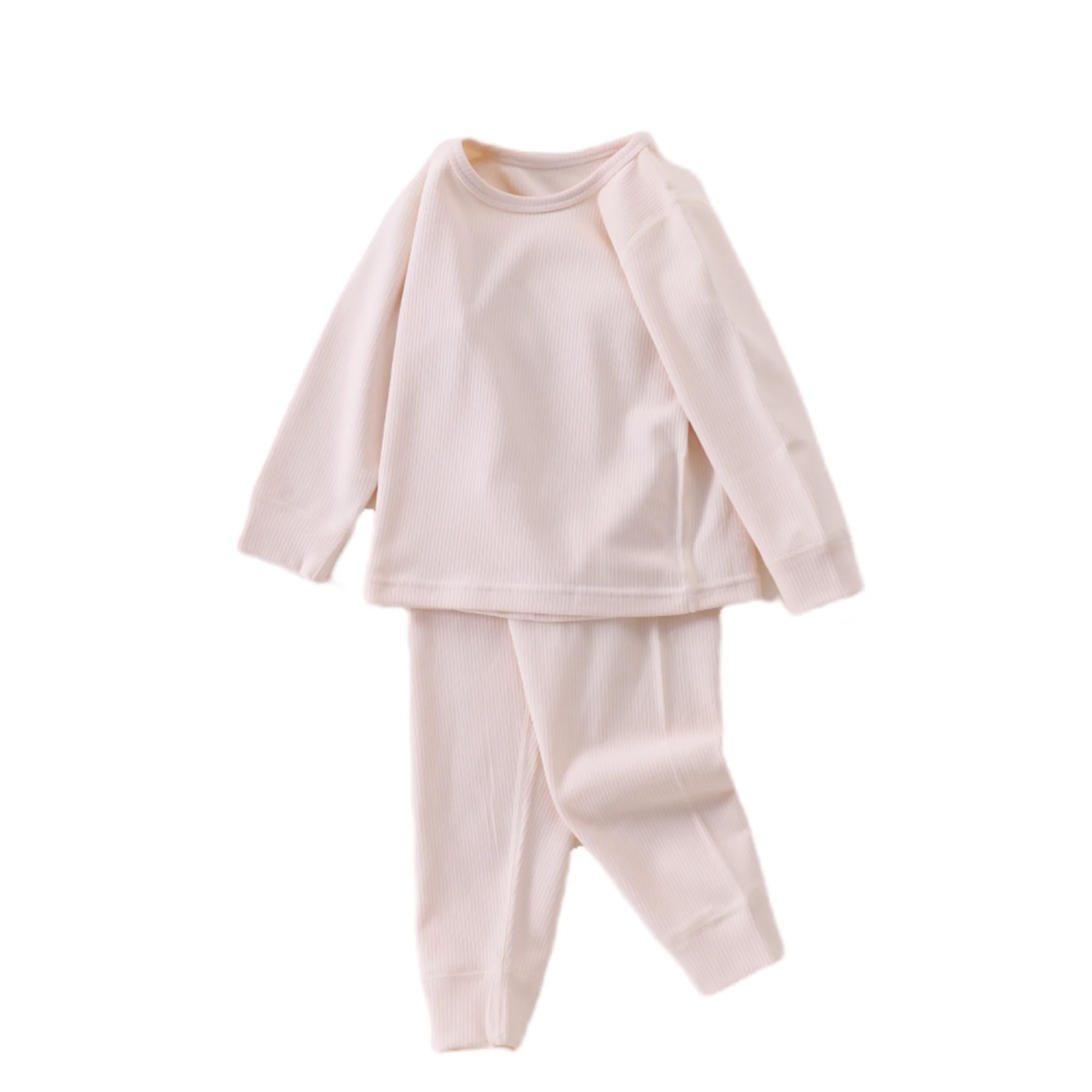 new arrival bulk wholesale kids cotton silk thermal pajama sets from guangzhou for boys and girls