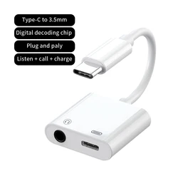 Адаптер для наушников Merlin риэль Тип C Aux аудио адаптер Usb до 3 5 мм Xiaomi