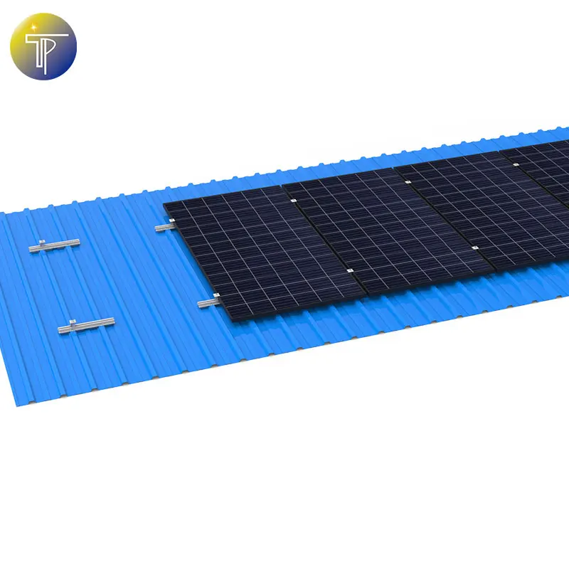 TouchPV Aluminum Mini Solar PV Rails Solar Railing Mini Rail for Solar Metal Roof Mounting System