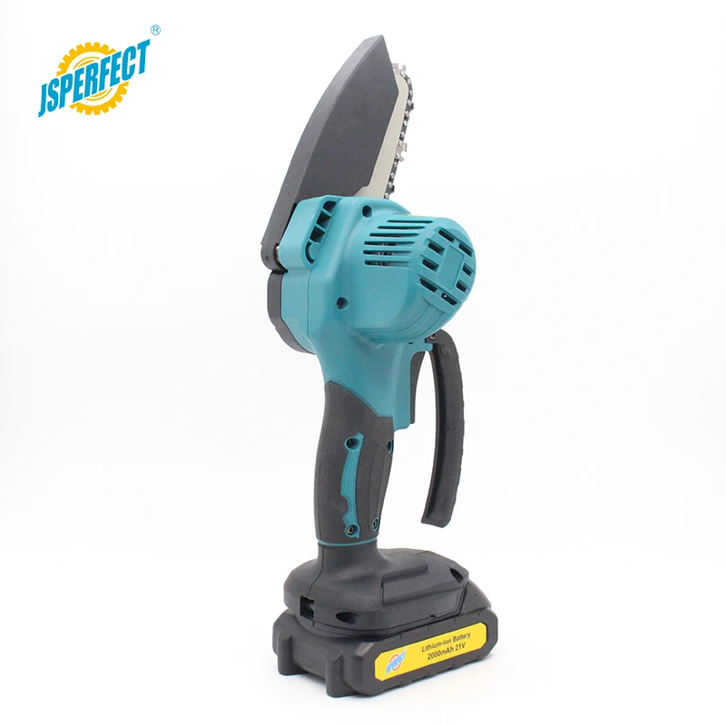 Jsperfect 21V moter бензопила Мини 4-дюймовый бесшнурового електричюеского цепная