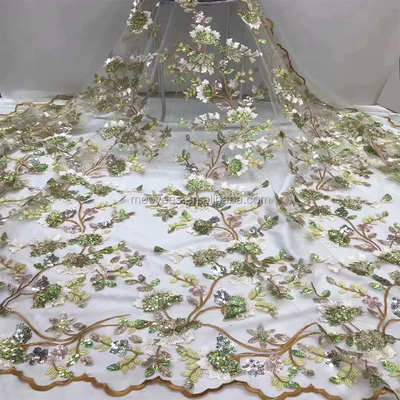 beautiful african cord lace fabric for nigerian french lace fabric for women  wedding