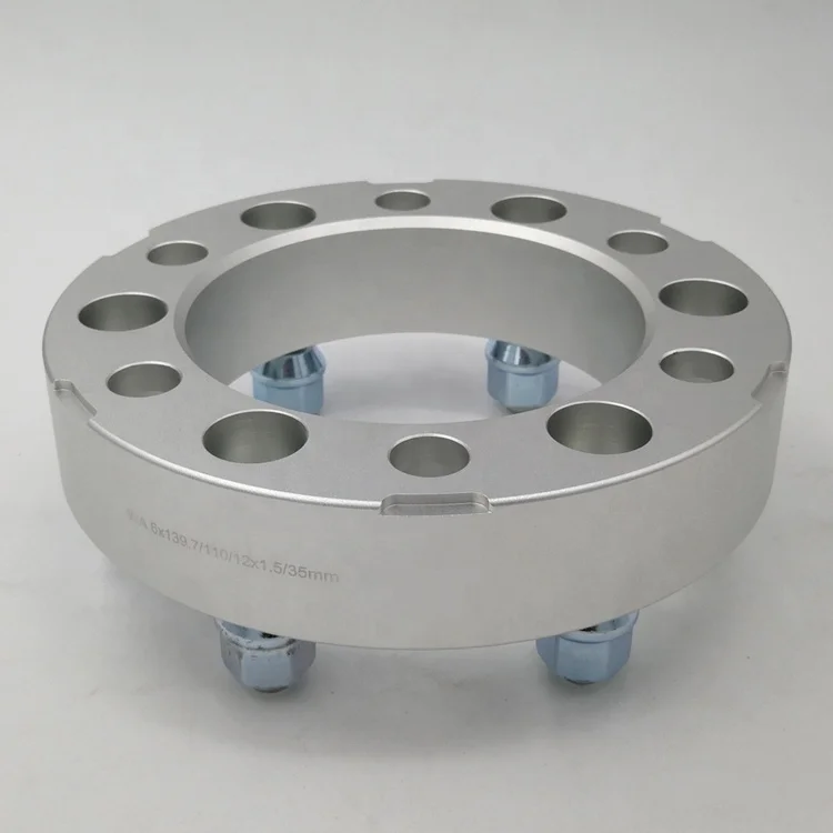 BOTRAK silver anodized 38mm 6x139.7 wheel spacer adaptor for isuzu i-290 i-370 Axiom Rodeo Trooper Pickup